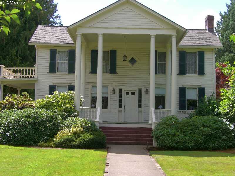 The Joel Palmer house in Dayton, Oregon.